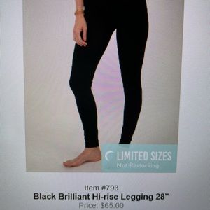 Zyia NWTIB Black Brilliant Hi-rise 7/8 28” - 6-8